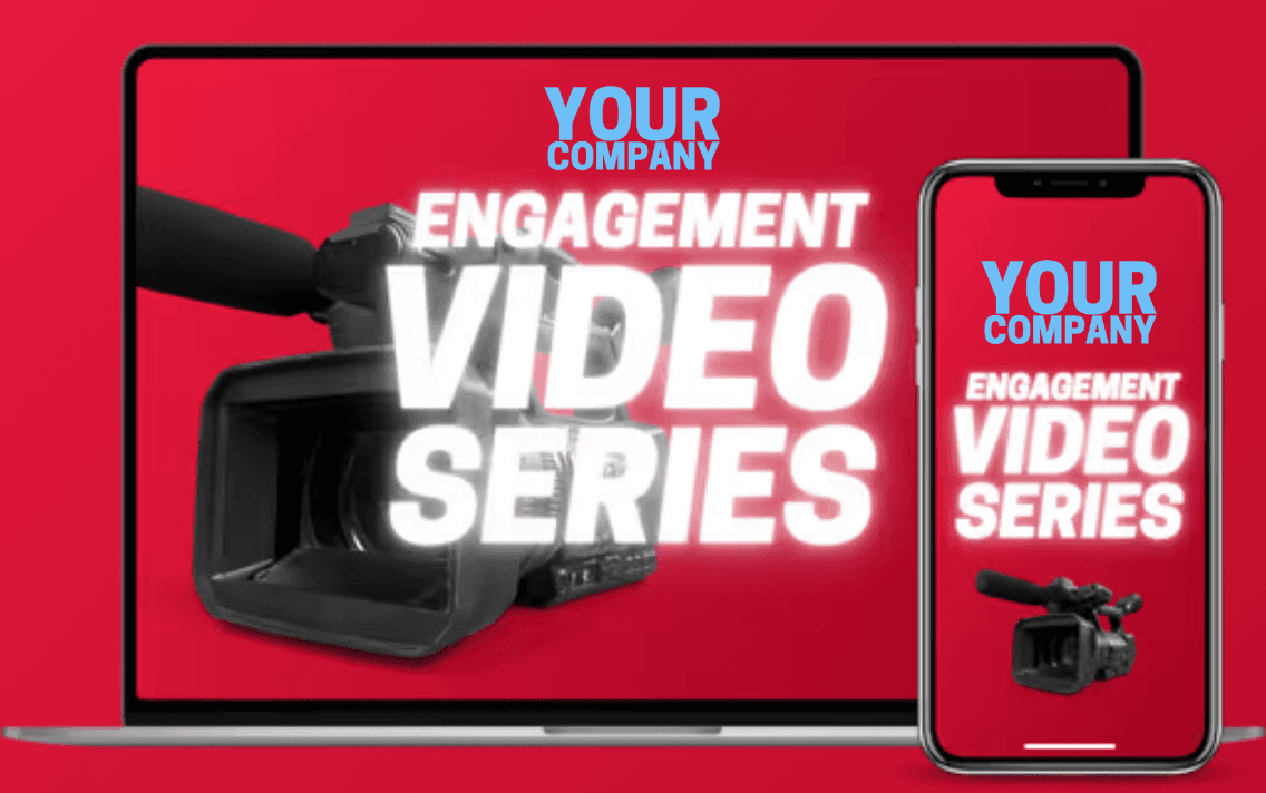 The Giving a BOOST engagement video series on a laptop and a phone