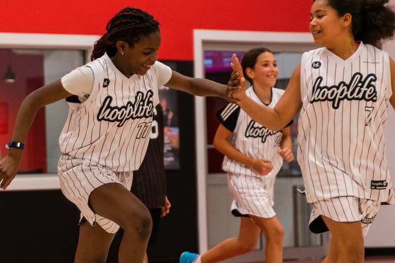 A girls 3x3 division game in the HoopLife League