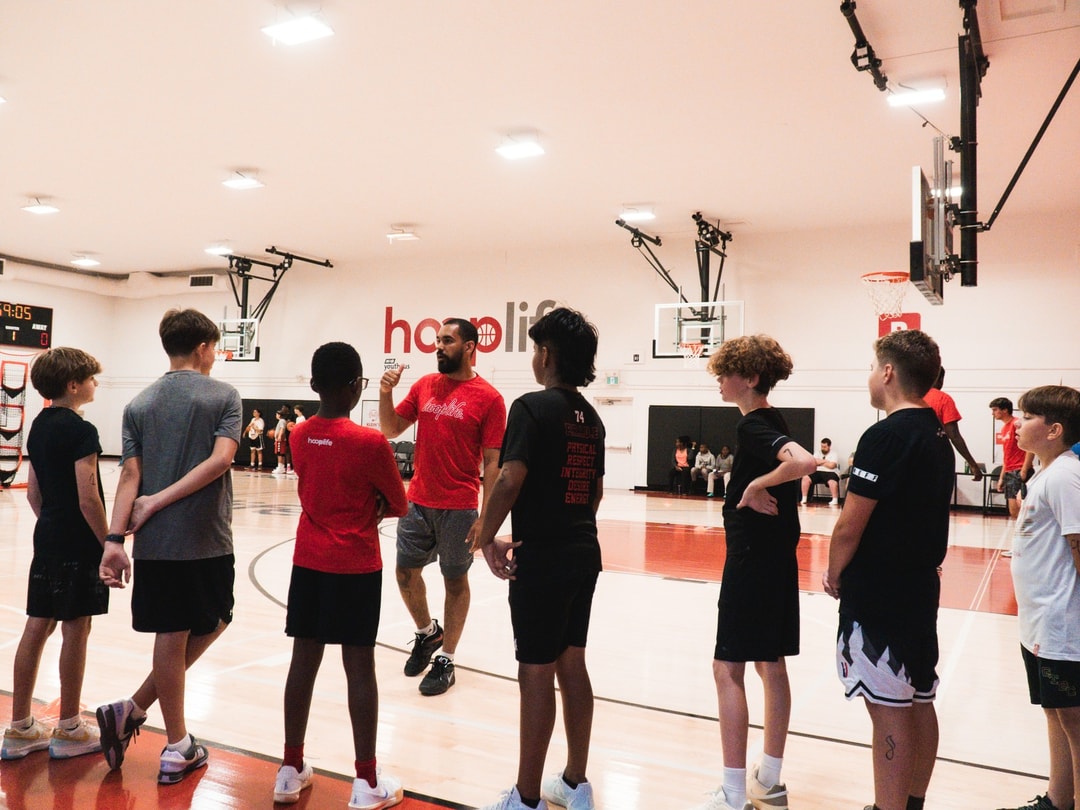 A member getting shots up at open gym