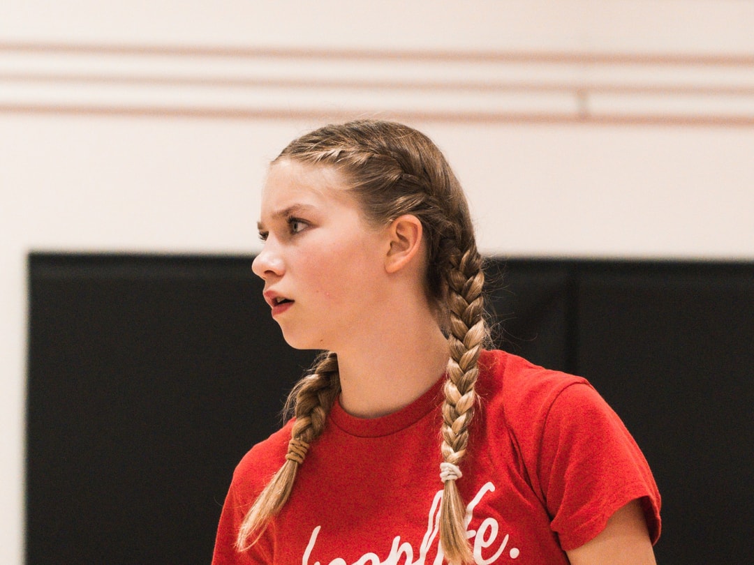 A teen player at open gym at the HoopLife Centre