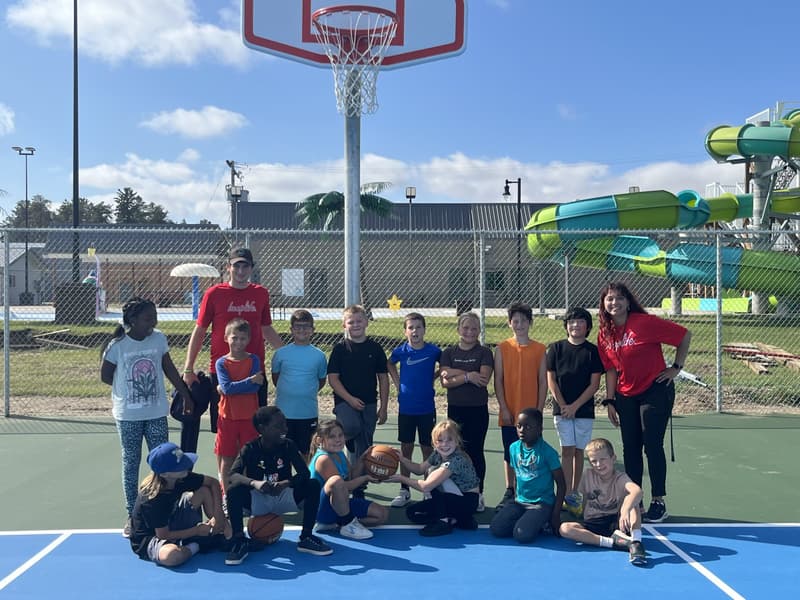 The Nipawin clinic group on the town's outdoor court
