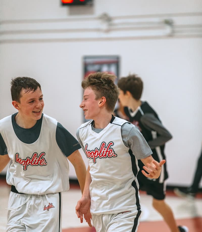 HoopLife League players running the floor in Regina
